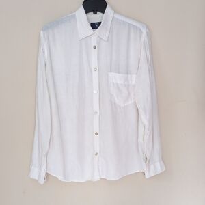 Classic White linen Men's Shirt